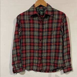 Lauren Ralph Lauren Red Plaid Button Down Shirt